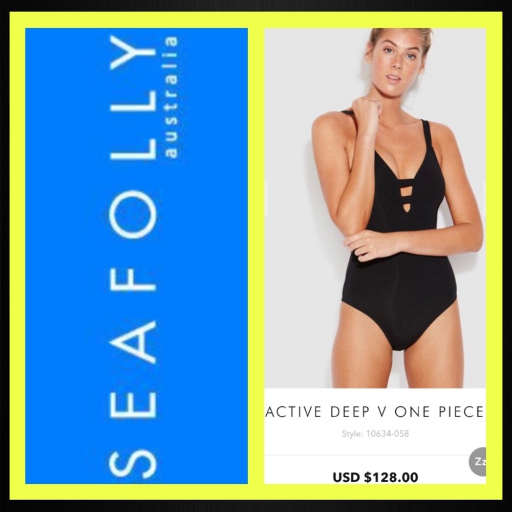 Seafolly swimsuit 🐠🖤💔 - Picture 5 of 7